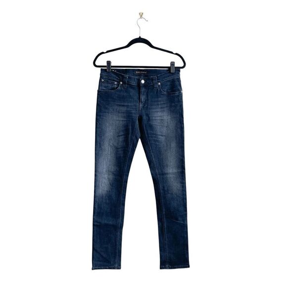 Nudie Jeans Womens Tight Long John Jeans Organic Cotton Blend Black & Grey 29 - Picture 2 of 13